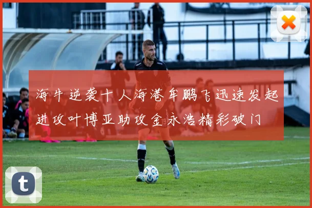 海牛逆袭十人海港牟鹏飞迅速发起进攻叶博亚助攻金永浩精彩破门
